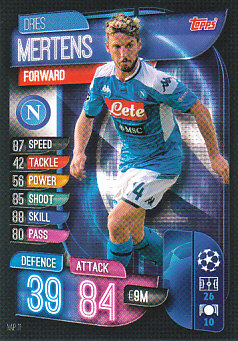 Dries Mertens SSC Napoli 2019/20 Topps Match Attax CL #NAP11